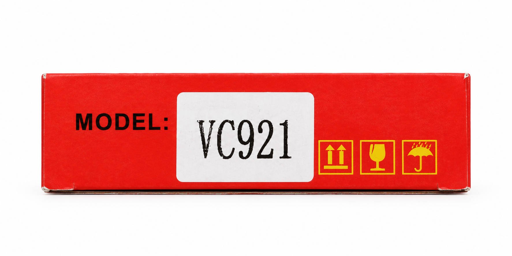 Red Shipping Box with Handling Symbols